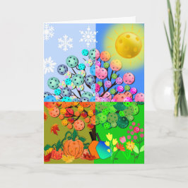 Immer Picklebens Jahreszeit Winter Frühling Herbst Karte