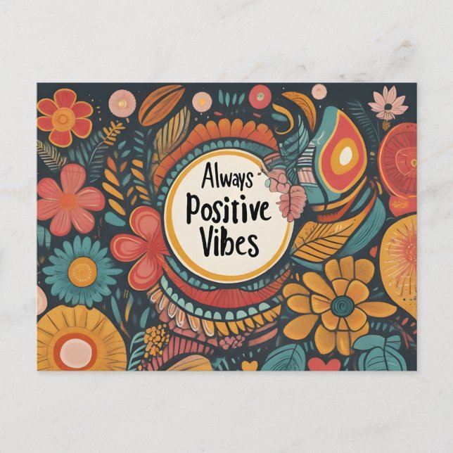 Immer positive Visionen Postkarte (Vorderseite)
