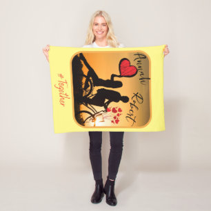 Immer romantische Liebe Fleecedecke