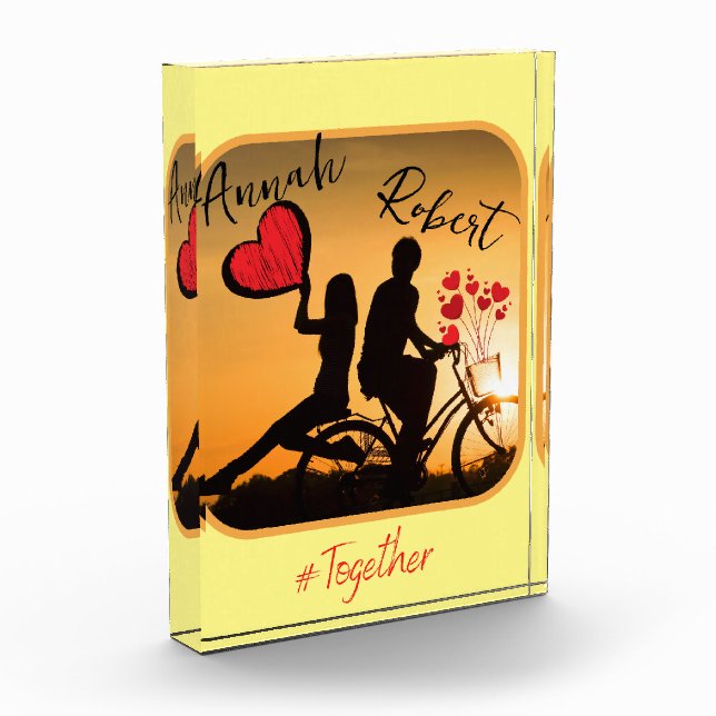 Immer romantische Liebe Fotoblock (Links)