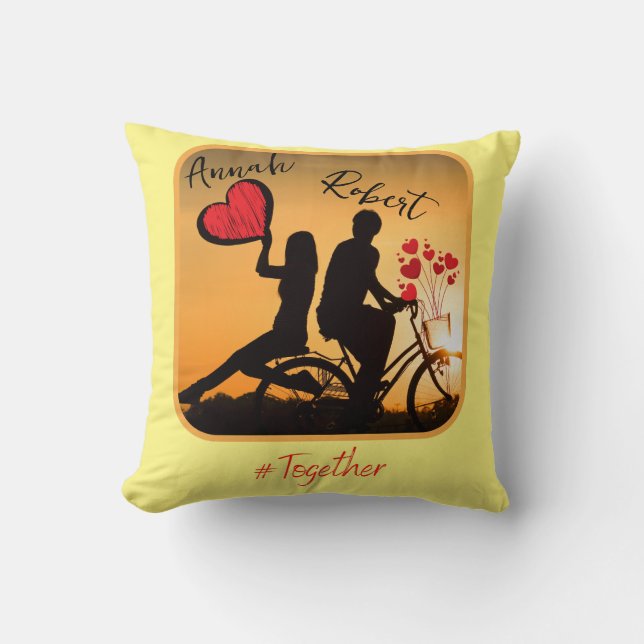 Immer romantische Liebe Kissen (Vorderseite)