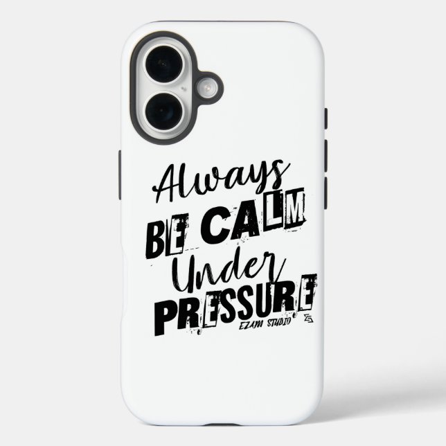 Immer ruhig sein - Motivierend Design Case-Mate iPhone Hülle (Rückseite)