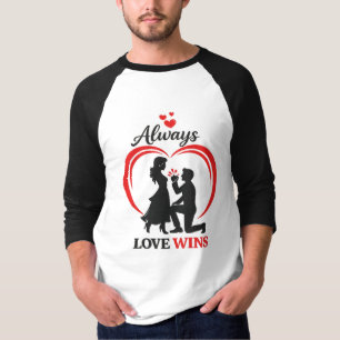 Immer siegt die Liebe Raglan Baseball T-Shirt