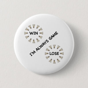 Immer Spiel für Badminton Button
