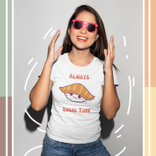 Immer Sushi Time Kawaii Sushi T - Shirt