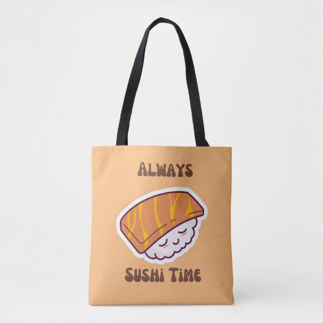 Immer Sushi Time Kawaii Sushi Tasche (Vorderseite)