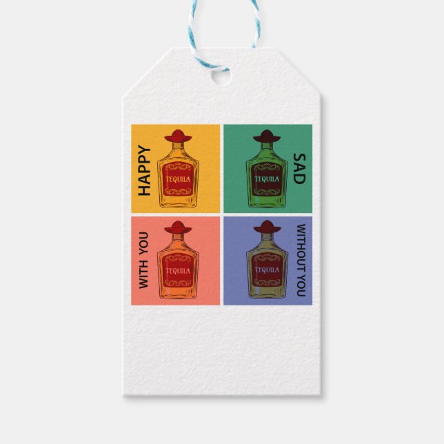 Immer Tequila Geschenkanhänger (Vorderseite)