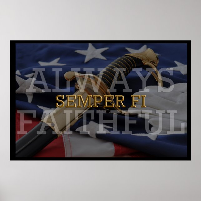 Immer treu - Semper Fi Poster (Vorne)