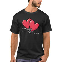 Immer und ewig T-Shirt - Roter Herz Grafik Tee