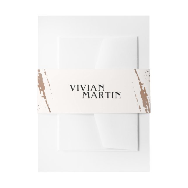 Immer und für die Ewigkeit Einladungsbanderole (Vorderseite Beispiel)