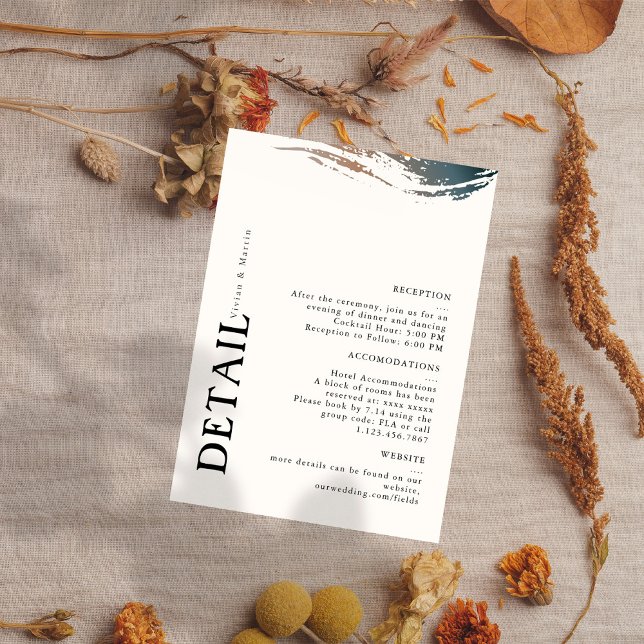 Immer und für Eternity Wedding Detail Card RSVP Karte (Von Creator hochgeladen)