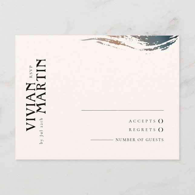 Immer und für Eternity Wedding RSVP Karten (Vorderseite)