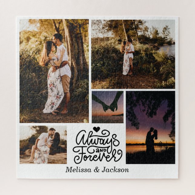 Immer und für immer 5 Fotos Valentin sammeln Puzzle (Vertikal)