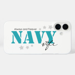 Immer und für immer - Navy-Ehefrau iPhone 16 Plus Hülle