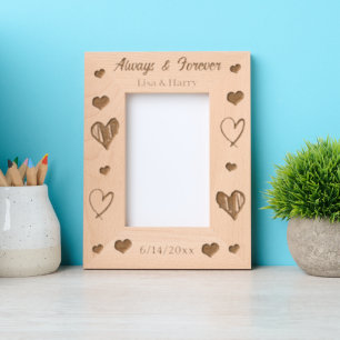 Immer und für immer Personalisierte Romantik Geätzte Rahmen