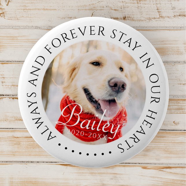 Immer und immer Bleibe in unserem Hearts Pet Memor Button (Von Creator hochgeladen)