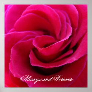 Immer und immer Kunst druckt Rosenhochzeit Poster