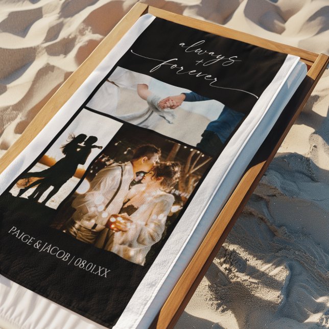 Immer und immer - Moderne Fotocollage Strandtuch (Von Creator hochgeladen)