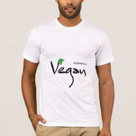 Immer Vegan mit grünem Leaf T-Shirt
