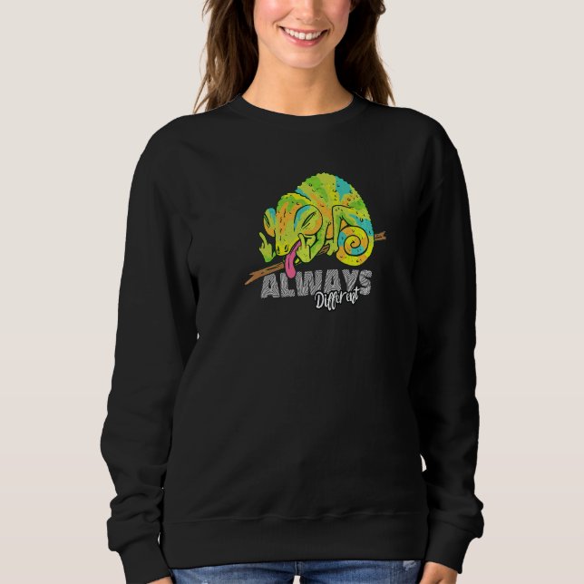Immer verschiedene Echsen Chamäleons Geckos Reptil Sweatshirt (Vorderseite)