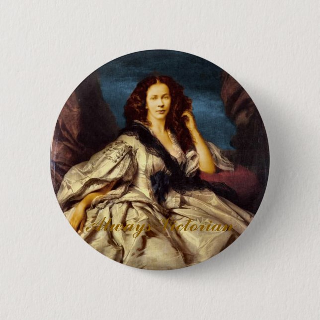 IMMER VIKTORIANISCH BUTTON (Vorderseite)