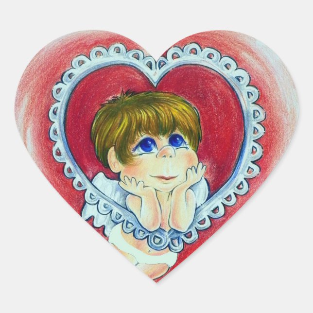 Immer von dir träumen, süße Valentine! Aufkleber (Vorderseite)