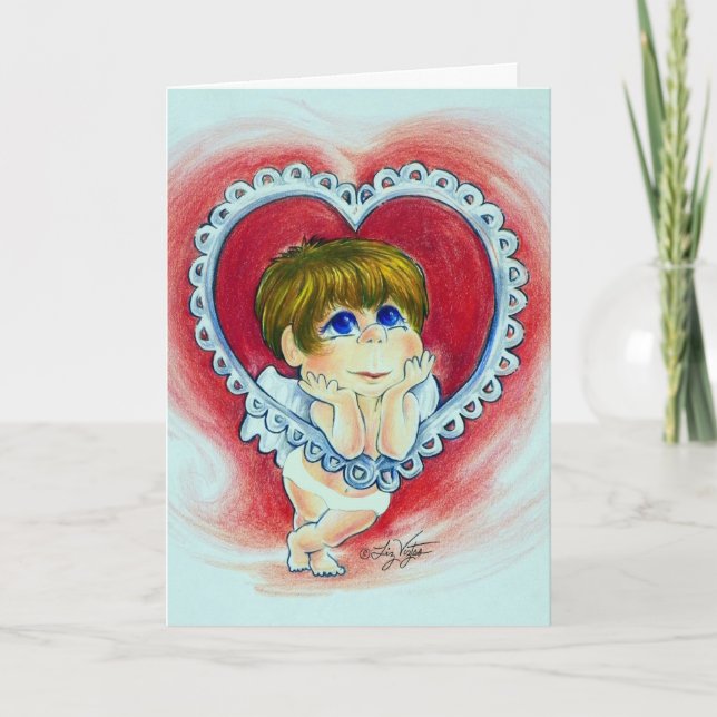 Immer von dir träumen, süße Valentine! Karte (Vorderseite)
