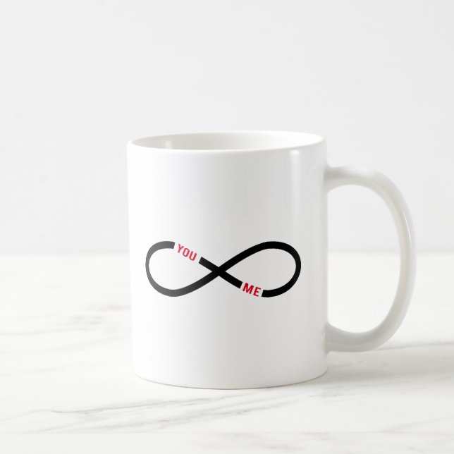 immer währende Liebe, Unendlichkeitszeichen Sie Tasse (Rechts)