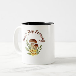 Immer weiter wachsen zweifarbige tasse