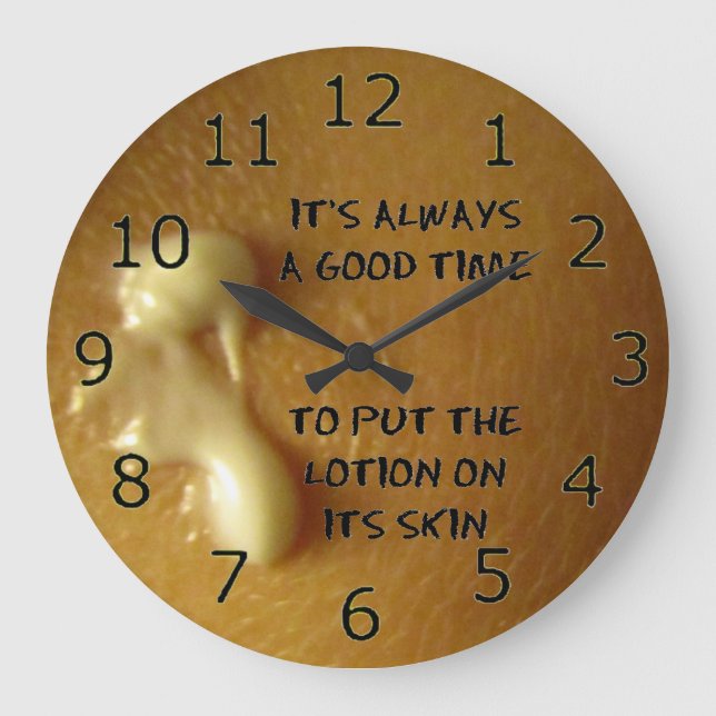 Immer Zeit für die Lösung Große Wanduhr (Vorderseite)
