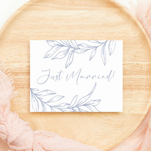 Immergrün-Blumen-Hochzeit Gerade verheiratet