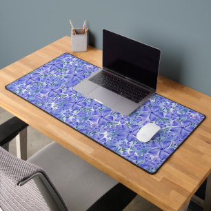 Immergrün-Blüten Blau Violett Vinca-Blüten Schreibtischunterlage