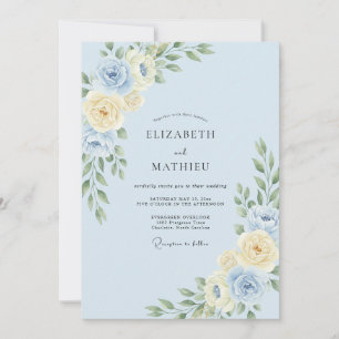 Immergrün Champagner Blatt Hochzeit Einladung