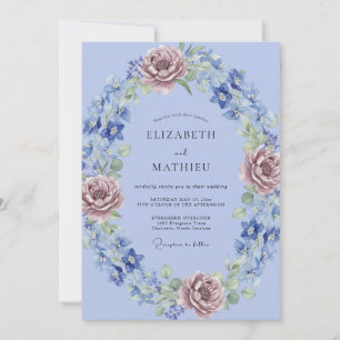 Immergrün Elegante Wiesenhochzeit Einladung