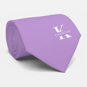 Immergrün Elegantes Monogramm+Name einseitig Krawatte
