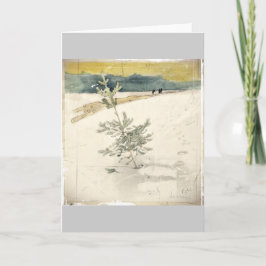 Immergrün Feiertagskarte