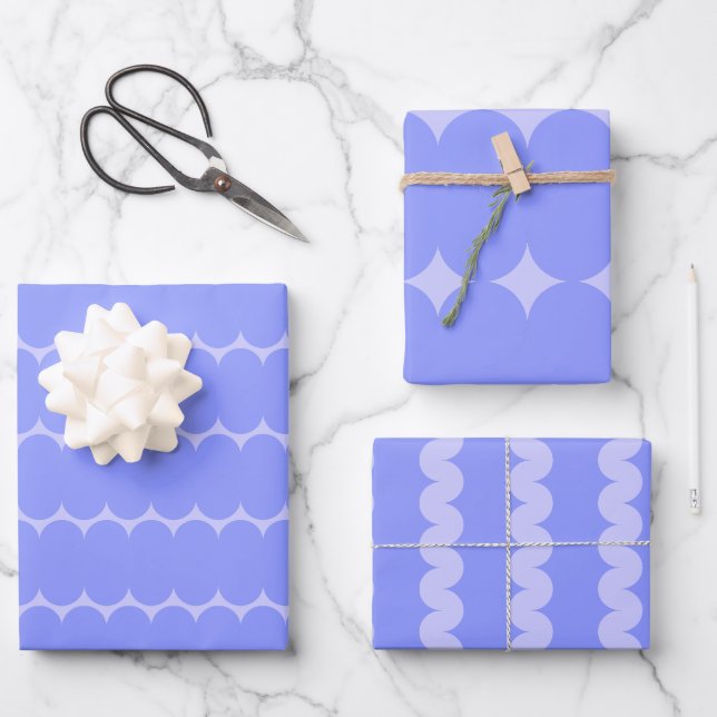 Immergrün-Musterdesigns Geschenkpapier Set (Vorderseite)