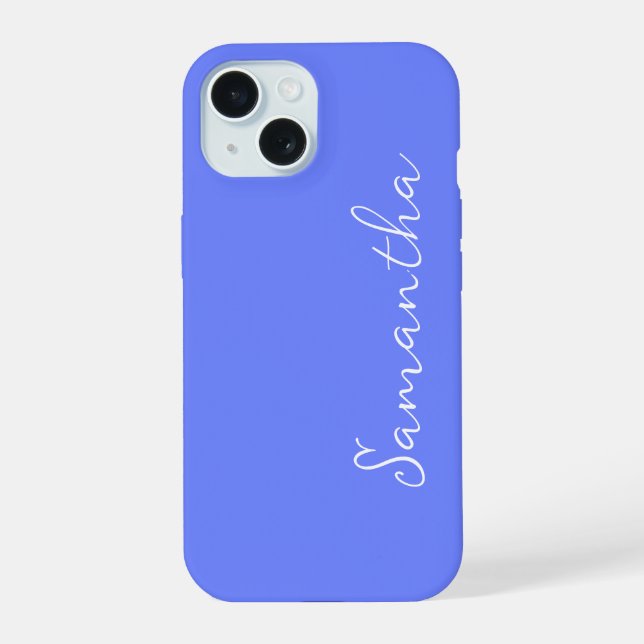 Immergrün Personalisiert iPhone 15 Hülle (Rückseite)