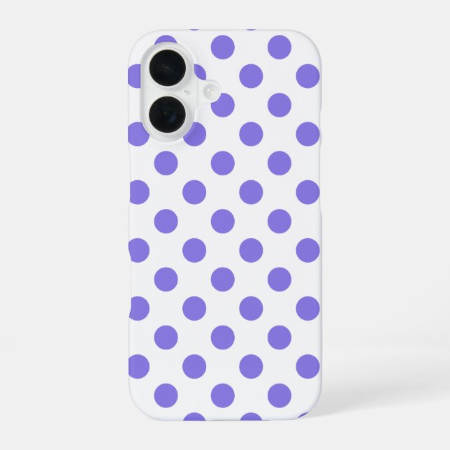 Immergrün-Polka-Punkte  iPhone 16 Hülle (Rückseite)