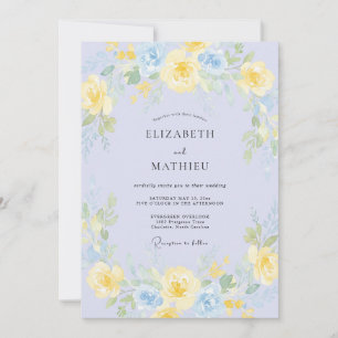 Immergrün Sonnenbeschienenes Aquarell Hochzeit Einladung