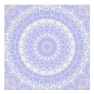 Immergrün-Traum-Mandala-Muster Poster