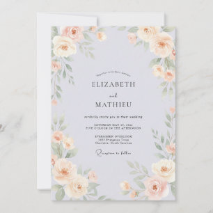 Immergrün Whimsical Florale Hochzeit Einladung