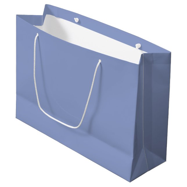 Immergrünblau Große Geschenktüte (Vorderseite Schrägansicht)