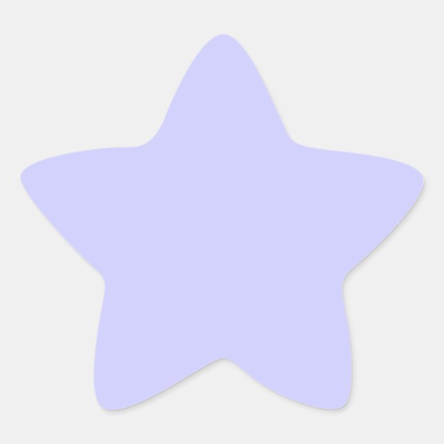 Immergrünblau Stern-Aufkleber (Vorderseite)