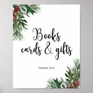 Immergrüne  BÜCHER KARTEN UND GESCHENKE Poster