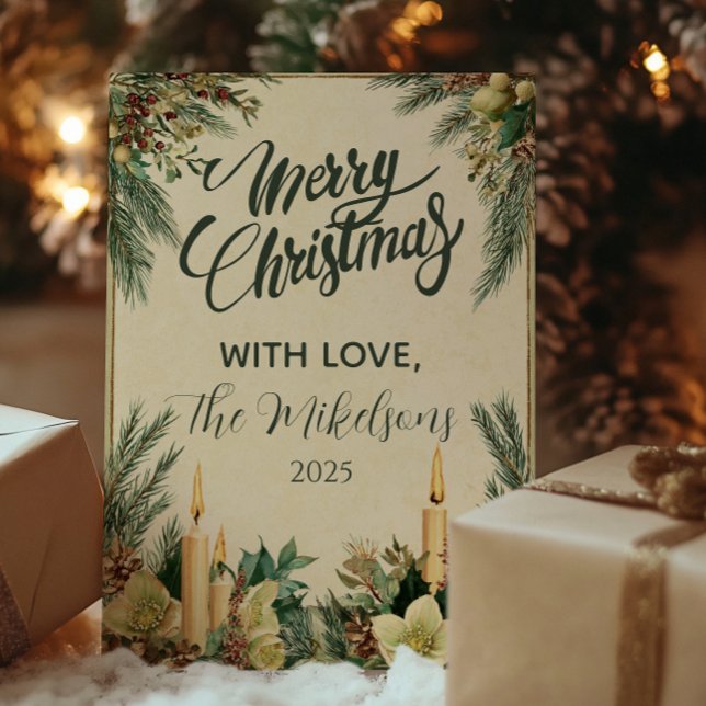 Immergrüne Kerzenlicht Weihnachten (Von Creator hochgeladen)