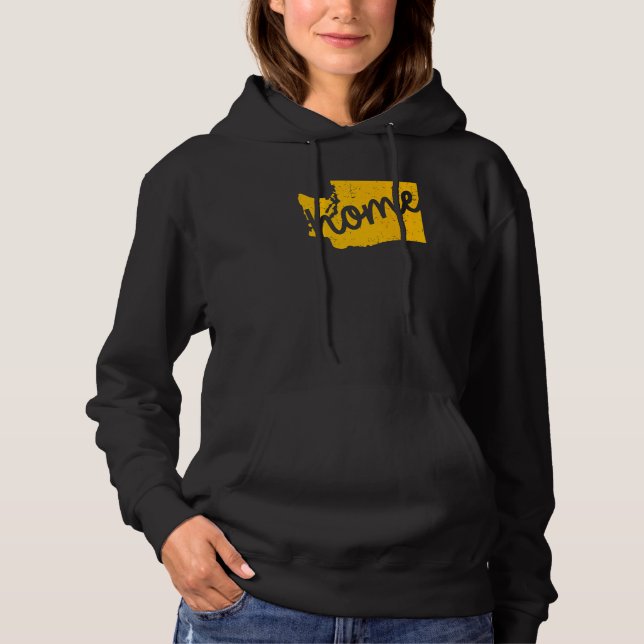 Immergrüner Heimatstaat Hoodie (Vorderseite)