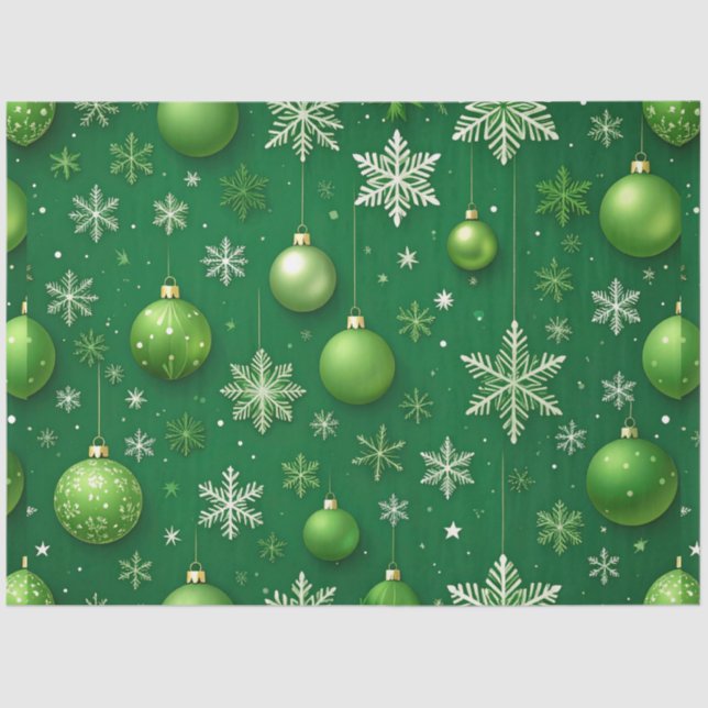 Immergrüner Noel Seidenpapier (Vorderseite)