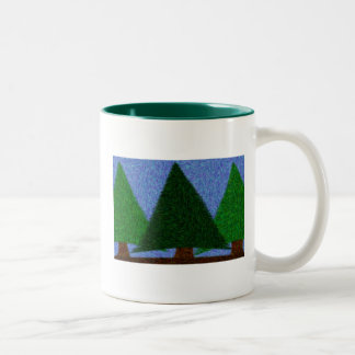 Immergrüner Staat des Verstandes Zweifarbige Tasse