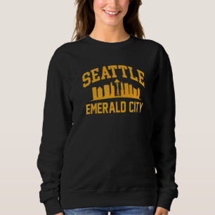 Immergrüner Staat Seattle Smaragd-Stadt Zuhause Sweatshirt